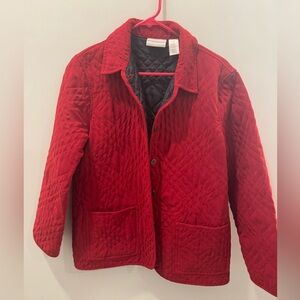 Red Quilted Women’s Barncoat